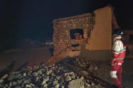 خسارت های مالی و تخریب دیوار حدود ۵ منزل مسکونی در پی وقوع زمین لرزه