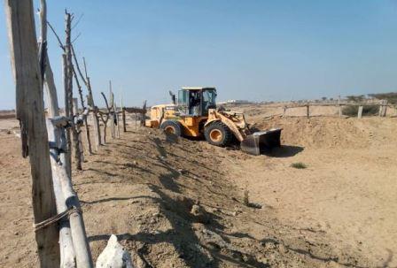 ۲۶٫۱هزارمترمربع اراضی خالصه دولتی در روستاهای لافت و تلمبو رفع تصرف شد