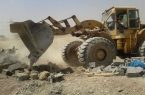 رفع تصرف ۷ قطعه زمین از اراضی دولتی در رمچاه قشم