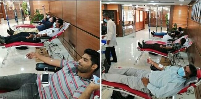 کارکنان بنادر هرمزگان بیش از ۴۰ هزار سی سی خون اهدا کردند