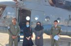 اعزام کودک ۱۷ ماهه به بیمارستان تخصصی  بندرعباس با بالگرد اورژانس هوایی