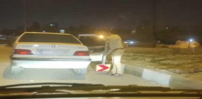 عامل سرقت علائم راهنمایی و رانندگی در بندرعباس دستگیر شد