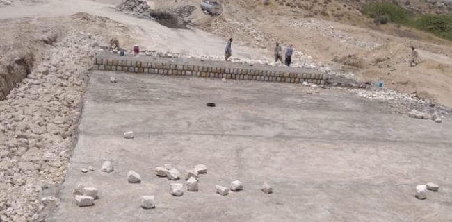 پیشرفت ۳۰ درصدی سازه آبخیز حوزه کوشکنار شهرستان پارسیان