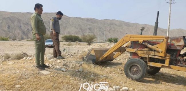  رفع تصرف ۱۳ هزار متر مربع از اراضی ملی منطقه صالح آباد