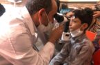 ویزیت و بررسی مراقبتی ۸۰ تَن از گروه هدف حذف تراخم چشم در طولای قشم