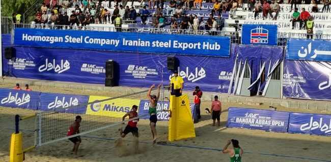 مسابقات تور آزاد والیبال ساحلی آسیا به میزبانی بندرعباس آغاز شد