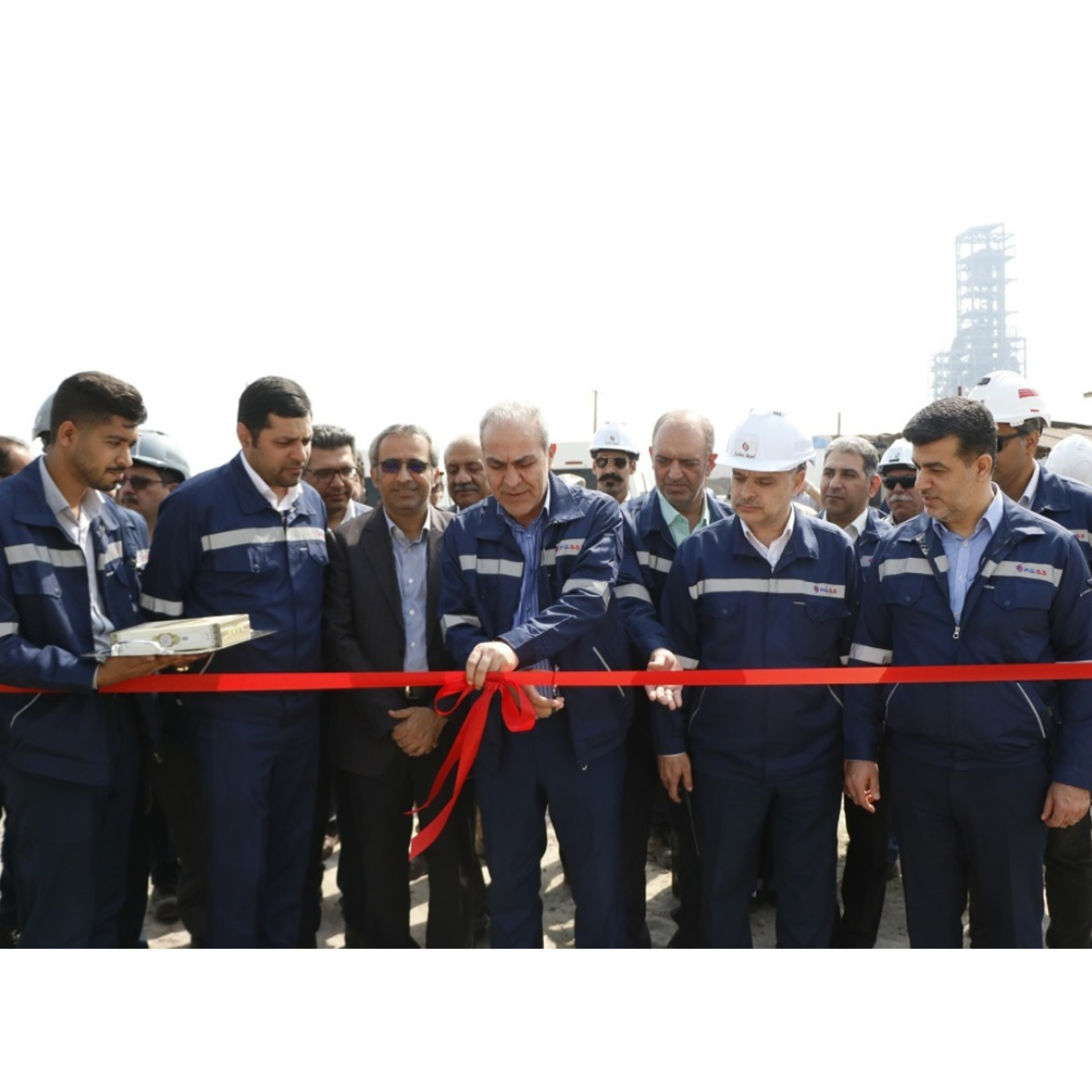 پروژه« استکر ریکلایمر» کارخانه صبا فولاد خلیج فارس افتتاح شد