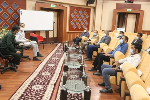 نشست مشترک مدیرعامل شرکت سهامی آب منطقه ای هرمزگان با سازمان بسیج ادارات استان