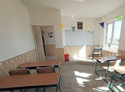مدرسه ۶ کلاسه شهرک شهید سلیمانی روستای زاچ و داربست افتتاح شد