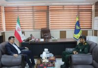 دیدار مدیرکل بنیاد مسکن انقلاب اسلامی استان هرمزگان با فرمانده ناحیه بسیج و سپاه بندرعباس