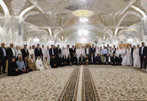 برگزاری جشن ازدواج کارکنان پالایشگاه ستاره خلیج فارس در حرم مطهر رضوی