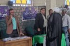 میز خدمت مدیریت برق شهرستان حاجی آباد در مسجد جامع