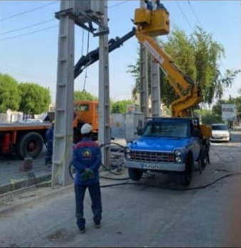 مدیریت برق ناحیه یک بندرعباس و تداوم خدمت و اصلاح شبکه برق