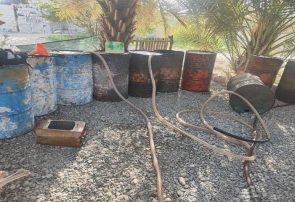 ۵۵ نفر از اتباع بیگانه غیر مجاز فعال در حوزه قاچاق سوخت در بندر کرگان شهرستان میناب دستگیر شدند