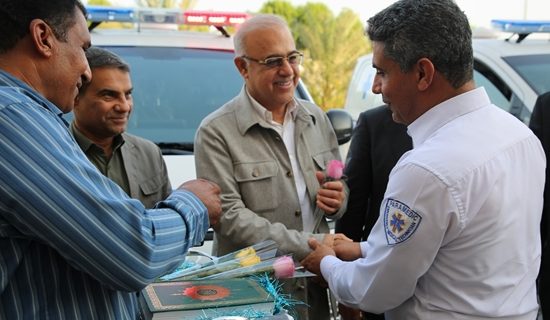 تحویل ۴ دستگاه آمبولانس خیّری به بندرعباس در امتداد نهضت تجهیز زیرساخت‌های فوریت‌های پزشکی