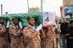 تشییع با شکوه پیکر شهید حاج سعید آذربادگان در بندرعباس