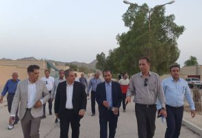 از گلزار شهدا تا دل مردم فین؛ بازدیدی برای شنیدن و ساختن/ تأکید مدیرکل راه‌آهن هرمزگان بر توسعه زیرساخت‌ها و ارتقای رفاه در فین