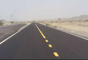 اجرای ۸ کیلومتر خط‌کشی در محور تازه روکش‌شده جاسک – کنارک