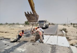 بازسازی کامل پل تخریب‌شده در محور فرودگاه – طبل شهرستان قشم و بازگشایی ایمن مسیر عبور و مرور