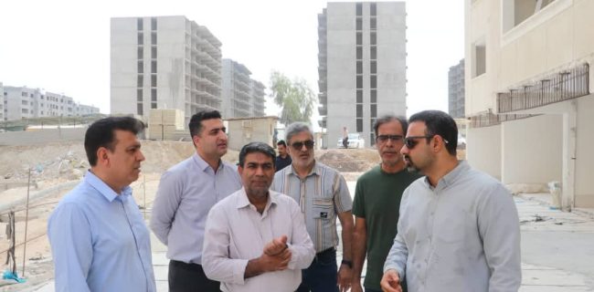بازدید صفر صادقی از پروژه های طرح نهضت ملی مسکن