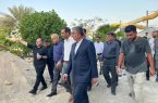 بازدید شهردار و مسئولان از پارک آبی بندرعباس با هدف توسعه زیرساخت‌های گردشگری شهری
