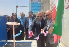 بهره برداری از مخزن ۱۰۰ مترمکعبی آب شرب در علی آباد حاجی آباد