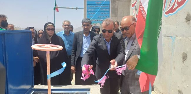 بهره برداری از مخزن ۱۰۰ مترمکعبی آب شرب در علی آباد حاجی آباد