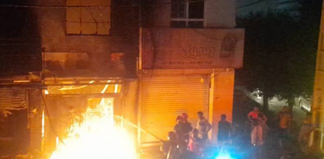 دپوی بنزین باعث آتش سوزی منزل مسکونی شد