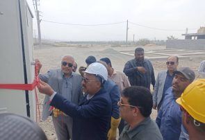 افتتاح طرح تامین برق شهرک روستایی پشته گوربند میناب