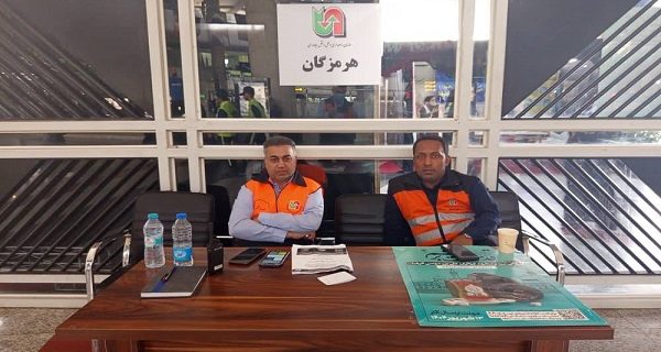 حضور فعال اداره‌کل راهداری و حمل و نقل جاده ای هرمزگان در مشهد برای خدمت‌رسانی به زائران ولایت‌مدار هرمزگانی