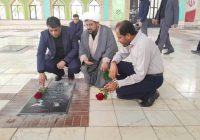 برگزاری مراسم عطرافشانی قبور شهدا در میناب