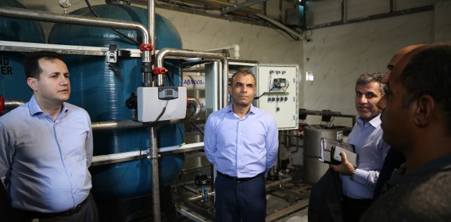 بازدید از منطقه کلاهی و کارخانه آب آشامیدنی در حال ساخت