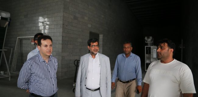 ارزیابی پیشرفت کارخانه آب معدنی در حال ساخت رودان