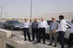 بازدید مدیرعامل منطقه ویژه اقتصادی پارسیان از پروژه‌های کنترل سیلاب سد بردول در منطقه ویژه اقتصادی پارسیان