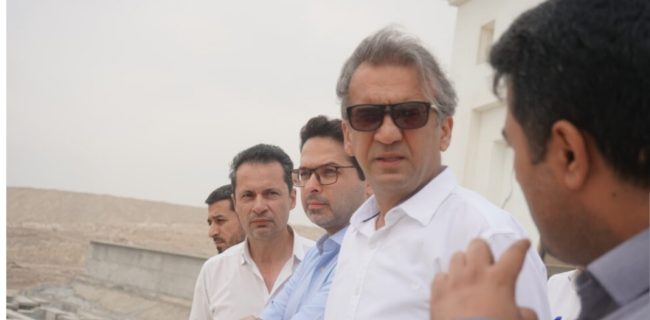 بازدید مدیر عامل فولاد هرمزگان از بزرگترین طرح بازچرخانی پساب فاضلاب شهری