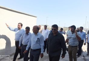 بازدید معاون عمرانی استاندار هرمزگان از آب‌شیرین‌کن کرگان میناب