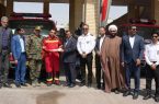 دیدار گرم فرماندار بندرعباس با آتش‌نشانان در روز ۷ مهر