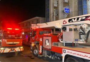 حریق یک منزل مسکونی در خیابان شریعتی