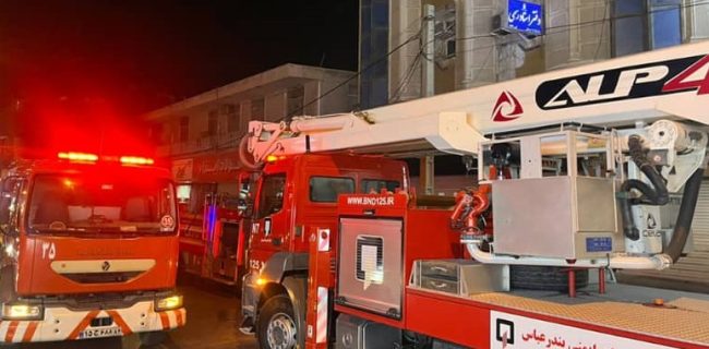 حریق یک منزل مسکونی در خیابان شریعتی