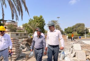 بازدید معاون عمرانی استانداری هرمزگان از پروژه بیمارستان ۲۶۴ تخت‌خوابی ستاره خلیج فارس