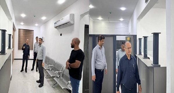 بازدید از پایانه اختصاصی شرکت حمل‌ونقل در منطقه ویژه اقتصادی خلیج فارس و تاکید بر ارتقای خدمات به رانندگان