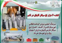 کشف۶۰ هزار نخ سیگار قاچاق در قشم