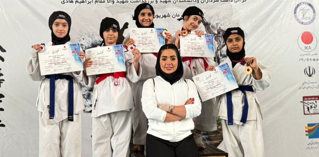 دختران هرمزگان بر سکوی نایب‌قهرمانی کشور ایستادند