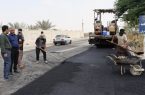 اجرای ۳۴۰ تُن آسفالت در معابر خاکی ضلع شرقی آرامستان بندرعباس