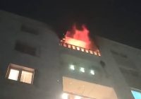 حریق منزل در طبقه پنجم