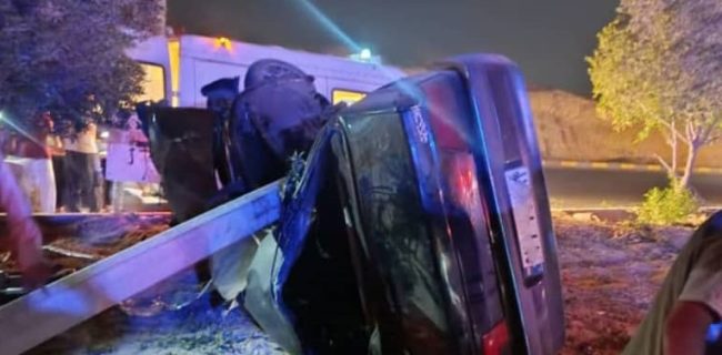 برخورد شدید خودروی پژو ۴۰۵ در بلوار شهید رجایی/ یک نفر فوتی و چهار مصدوم برخورد شدید خودروی پژو ۴۰۵ در بلوار شهید رجایی/ یک نفر فوتی و چهار مصدوم