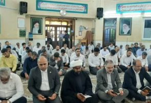 مراسم پاسداشت حماسه دفاع مقدس با حضور کارکنان صنعت گاز استان هرمزگان
