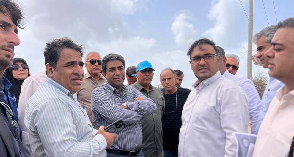 بازدید معاون عمرانی استاندار از پروژه رینگ جزیره هرمز