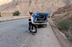 پاکسازی جاده تنگ زاغ در شهرستان حاجی‌آباد