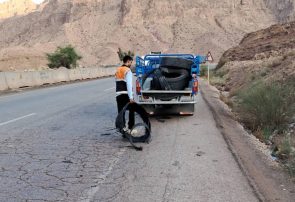 پاکسازی جاده تنگ زاغ در شهرستان حاجی‌آباد
